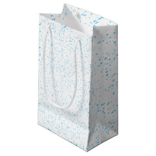Cyan Rain Glossy Gift Bag Klein Cadeauzakje