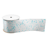 Cyan Rain Ribbon Satijnen Lint (Spoel)