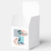 Cyan Red Leaf Bedankdoosjes (Geopend)