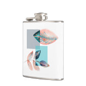 Cyan Red Leaf Heupfles (Links)