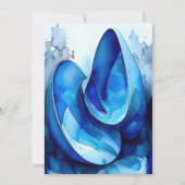 Cyan Seashell Whirl Bedankkaart (Voorkant)