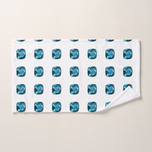 Cyan Sky Blue Bad Handdoek (Handdoek)