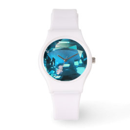 Cyan Sky Blue Horloge