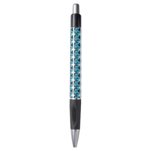 Cyan Sky Blue Pen (Voorkant Verticaal)