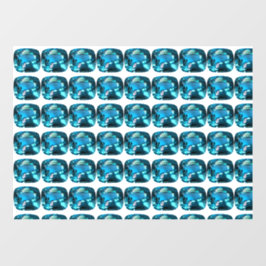 Cyan Sky Blue Raamsticker