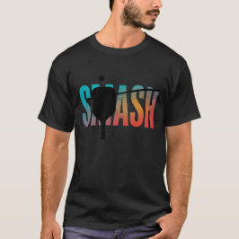 Cyan smash vernietigt de zachte game t-shirt