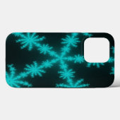 Cyan Snowflake Fractal Case-Mate iPhone Case (Achterkant (horizontaal))