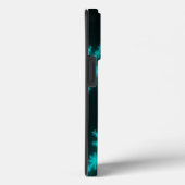 Cyan Snowflake Fractal Case-Mate iPhone Case (Achterkant / Rechts)