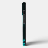Cyan Snowflake Fractal Case-Mate iPhone Case (Achterkant / Links)