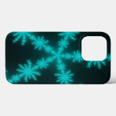 Cyan Snowflake Fractal Case-Mate iPhone Case (Achterkant (horizontaal))