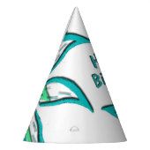 Cyan Wisps Feesthoedjes (Links)