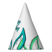 Cyan Wisps Feesthoedjes (Rechts)