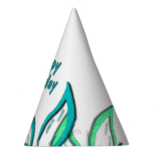 Cyan Wisps Feesthoedjes (Rechts)