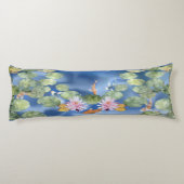 Cyaniciteit Koi Pond Body Pillow Lichaamskussen (Achterkant)