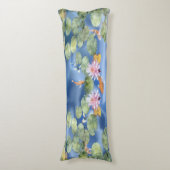 Cyaniciteit Koi Pond Body Pillow Lichaamskussen (Voorkant Verticaal)