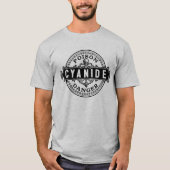 Cyanide stijlgif-etiket t-shirt (Voorkant)