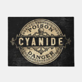 Cyanide  stijlgifteetiket deurmat (Voorkant)