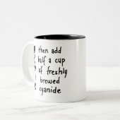 cyanidethee tweekleurige koffiemok (Voorkant links)