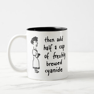 cyanidethee tweekleurige koffiemok