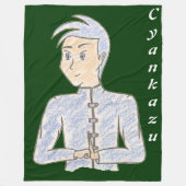 Cyankazu (met naam) fleece deken (Voorkant)