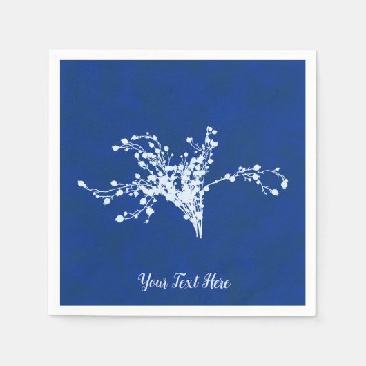 Cyano Print bessen Servet (Voorkant)