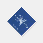 Cyano Print bessen Servet (Hoek)