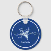 Cyano Print bessen Sleutelhanger (Voorkant)