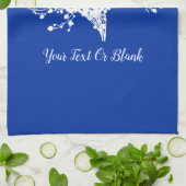Cyano Print bessen Theedoek (Gevouwen)