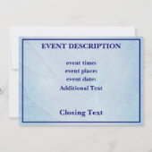 Cyano Print Braamblaadjes Kaart (Achterkant)