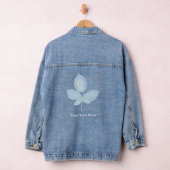 Cyano print bramble bladeren denim jacket (Hangar)