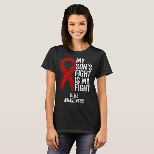 Cyanotic Heart Disease My Son's Fight Is My Fight  T-shirt (Voorkant volledig)