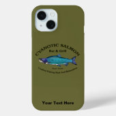 Cyanotic Salmon Bar en Grill Case-Mate iPhone Case (Achterkant)