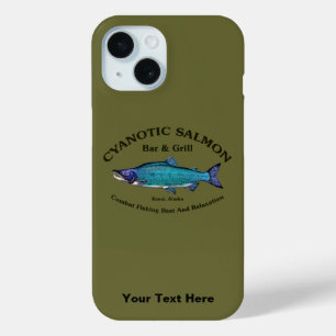 Cyanotic Salmon Bar en Grill iPhone 15 Case