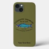 Cyanotic Salmon Bar en Grill Case-Mate iPhone Case (Achterkant)