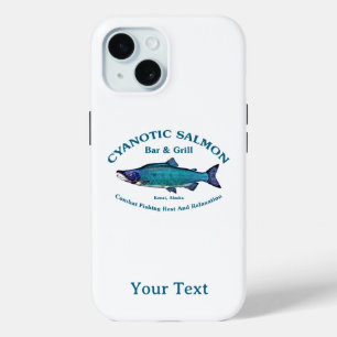 Cyanotic Salmon Bar en Grill iPhone 15 Case