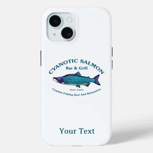 Cyanotic Salmon Bar en Grill Case-Mate iPhone Case (Achterkant)