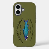 Cyanotic Salmon Bar en Grill Case-Mate iPhone Case (Achterkant)