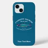 Cyanotic Salmon Bar en Grill Case-Mate iPhone Case (Achterkant)