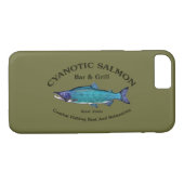 Cyanotic Salmon Bar en Grill Case-Mate iPhone Case (Achterkant (Horizontaal))