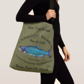 Cyanotic Salmon Bar en Grill Crossbody Tas (Dichtbij)