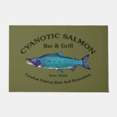 Cyanotic Salmon Bar en Grill Deurmat (Voorkant)