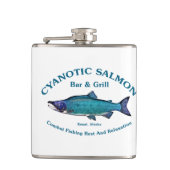 Cyanotic Salmon Bar en Grill Heupfles (Voorkant)