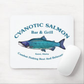 Cyanotic Salmon Bar en Grill Muismat (Met muis)