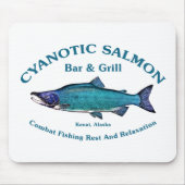Cyanotic Salmon Bar en Grill Muismat (Voorkant)