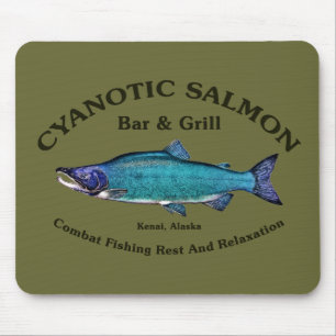 Cyanotic Salmon Bar en Grill Muismat