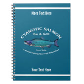 Cyanotic Salmon Bar en Grill Notitieboek (Voorkant)