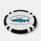 Cyanotic Salmon Bar en Grill Poker Chips (Enkel)