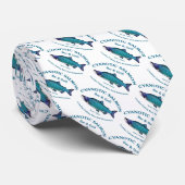 Cyanotic Salmon Bar en Grill Stropdas (Opgerold)