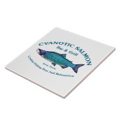 Cyanotic Salmon Bar en Grill Tegeltje (Zijkant)