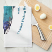 Cyanotic Salmon Bar en Grill Theedoek (Quarter Fold)